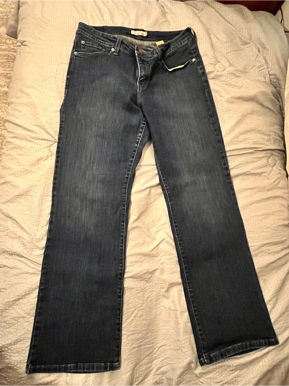 Womens  Levi’s Levis 512 Perfectly Shaping Boot Cut Size 16W Medium Dark Blue - Picture 7 of 14